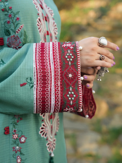 Hemstitch | The Garden Lawn | Jade - Pakistani Designer Dress - by Hemstitch - Type : Ladies Clothes - 100% Original at Saira Sultan