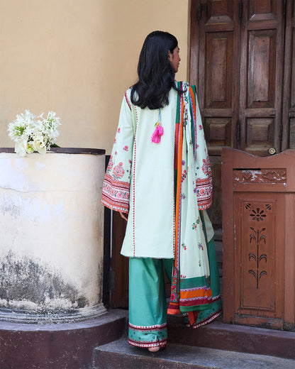Jugnu | SS 25 | Rupal S Light Ferozi Cotton