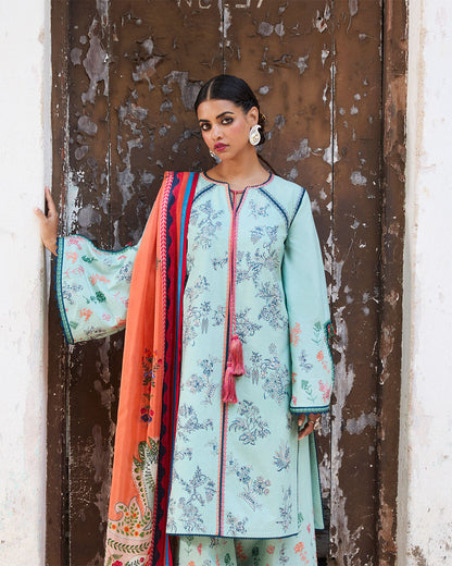 Jugnu | SS 25 | Neelum M Light Blue Cotton