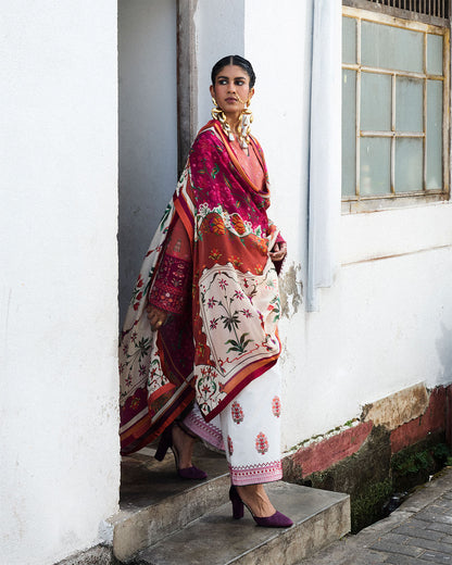 Jugnu | SS 25 | Panjnad L Rust Cotton