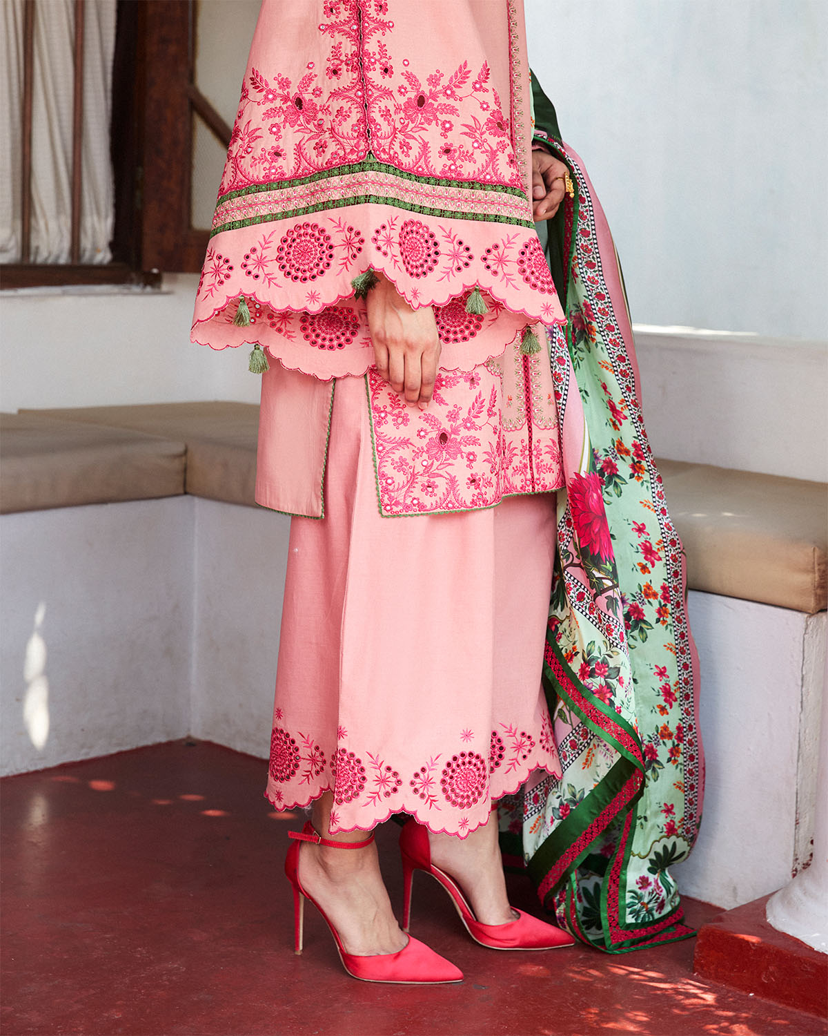 Jugnu | SS 25 | Ravi M Pink Cotton