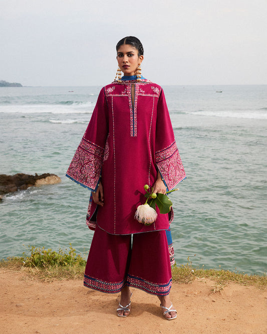 Jugnu | SS 25 | Beas XS Dust Red Cotton