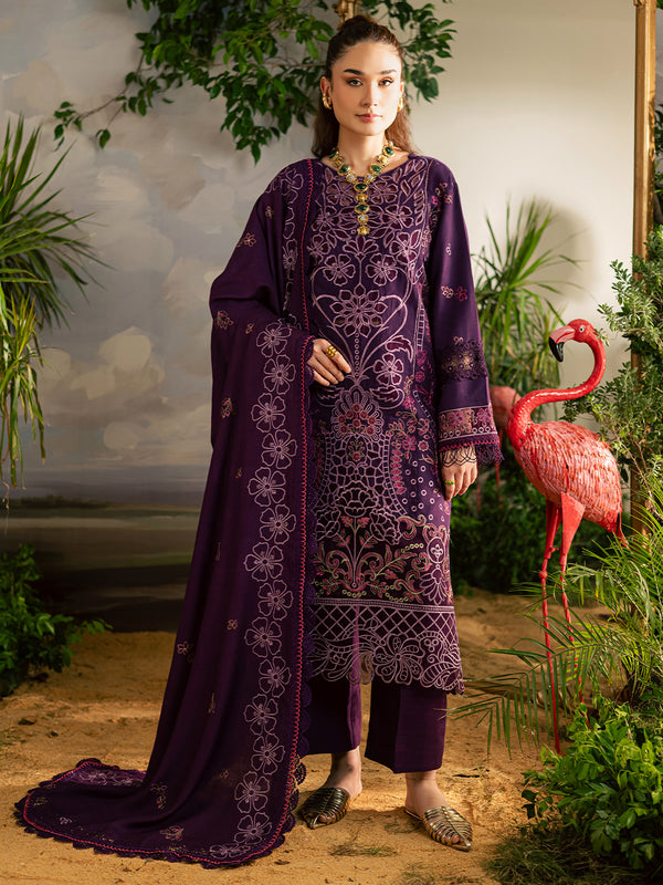 Mahnur | Kaia Slub Linen 25 | K - 01 | 3 PC LINEN - Pakistani Designer Dress - by Mahnur - Type : Ladies Clothes - 100% Original at Saira Sultan