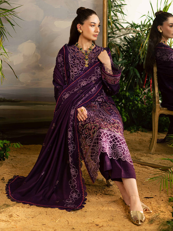 Mahnur | Kaia Slub Linen 25 | K - 01 | 3 PC LINEN - Pakistani Designer Dress - by Mahnur - Type : Ladies Clothes - 100% Original at Saira Sultan
