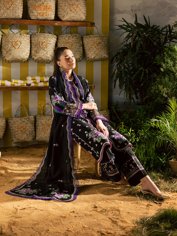 Mahnur | Kaia Slub Linen 25 | K - 02 | 3 PC LINEN - Pakistani Designer Dress - by Mahnur - Type : Ladies Clothes - 100% Original at Saira Sultan
