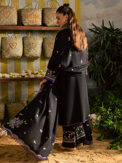 Mahnur | Kaia Slub Linen 25 | K - 02 | 3 PC LINEN - Pakistani Designer Dress - by Mahnur - Type : Ladies Clothes - 100% Original at Saira Sultan
