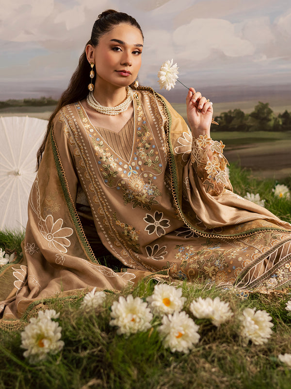 Mahnur | Kaia Slub Linen 25 | K - 04 | 3 PC LINEN - Pakistani Designer Dress - by Mahnur - Type : Ladies Clothes - 100% Original at Saira Sultan