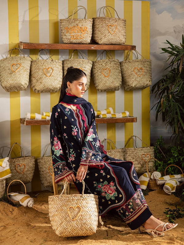 Mahnur | Kaia Slub Linen 25 | K - 06 | 3 PC LINEN - Pakistani Designer Dress - by Mahnur - Type : Ladies Clothes - 100% Original at Saira Sultan