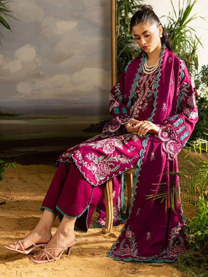Mahnur | Kaia Slub Linen 25 | K - 09 | 3 PC LINEN - Pakistani Designer Dress - by Mahnur - Type : Ladies Clothes - 100% Original at Saira Sultan