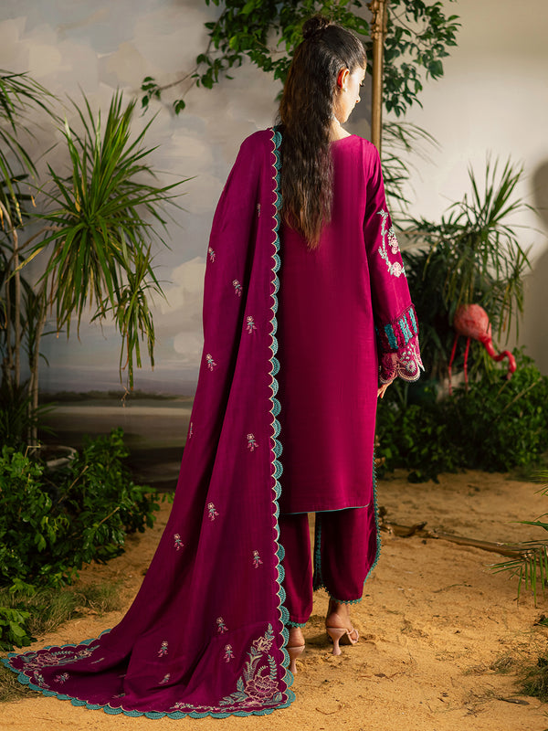 Mahnur | Kaia Slub Linen 25 | K - 09 | 3 PC LINEN - Pakistani Designer Dress - by Mahnur - Type : Ladies Clothes - 100% Original at Saira Sultan