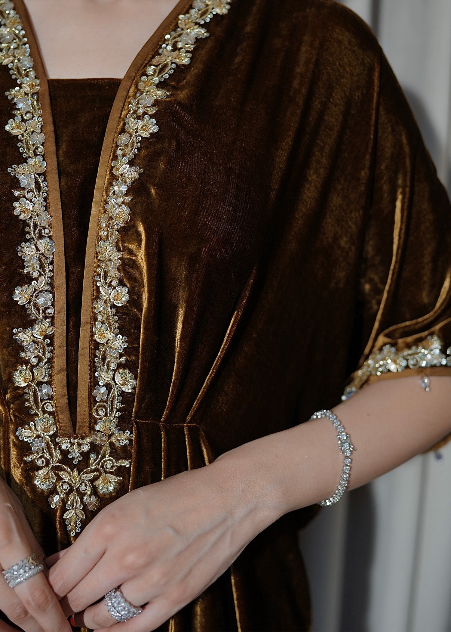 Mahum Asad | Voila Velvets | Topaz M Gold Velvet