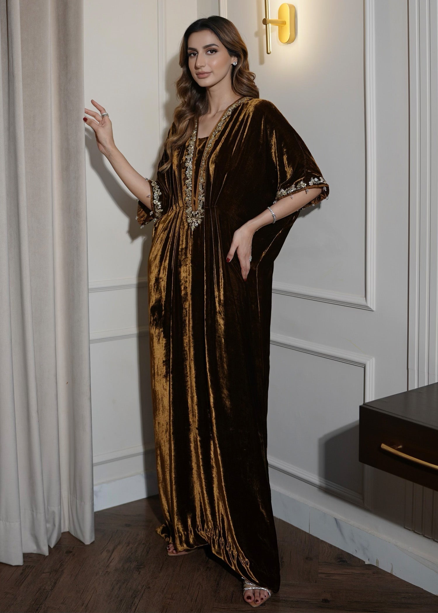 Mahum Asad | Voila Velvets | Topaz S Gold Velvet