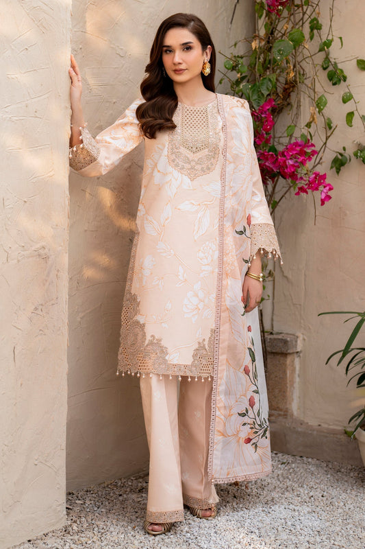 Alizeh | Levana Lawn | Kaai XS Pale Peach Lawn