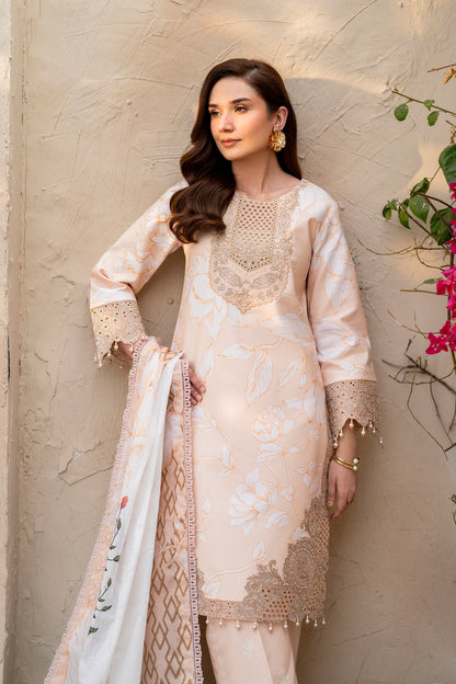 Alizeh | Levana Lawn | Kaai L Pale Peach Lawn