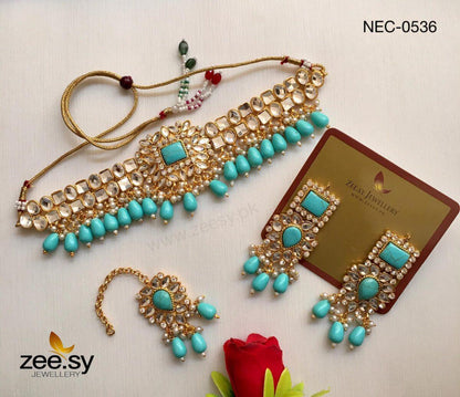 Kundan Necklace-0536 Feroza