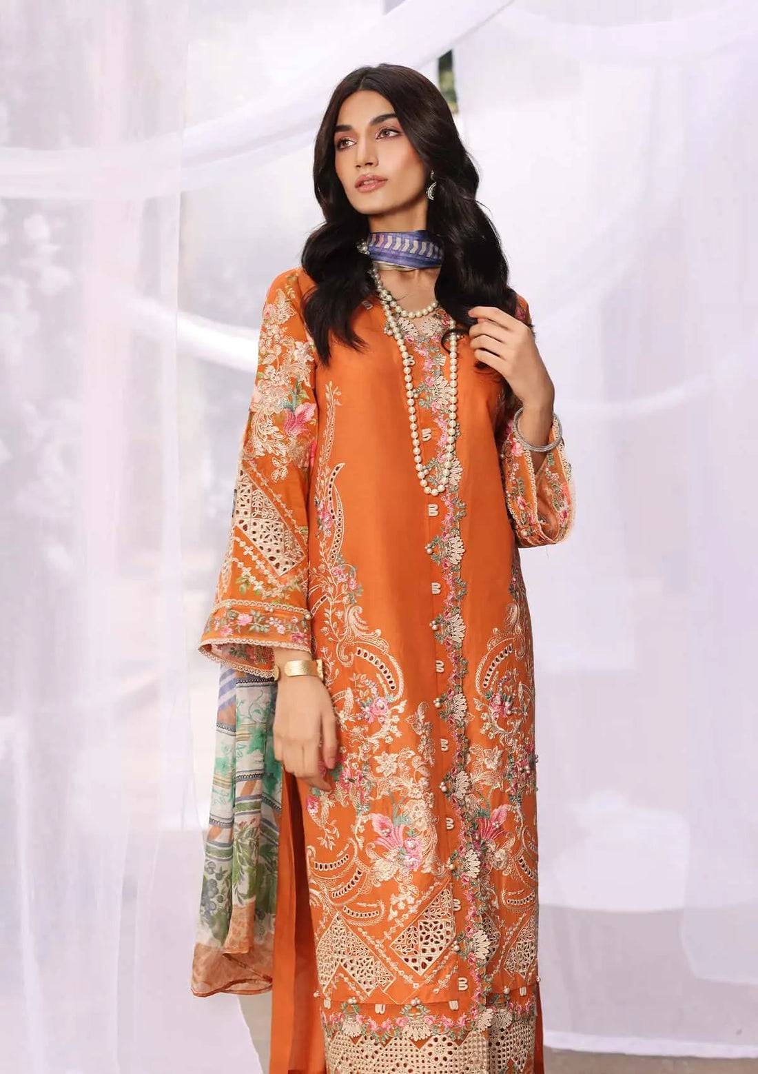 Kahf Premium | Festive Lawn 24 | KFL-10 MAYA - Pakistani Designer Dress - by Khaf Premium | Type: Luxury - 100% Original at Saira Sultan