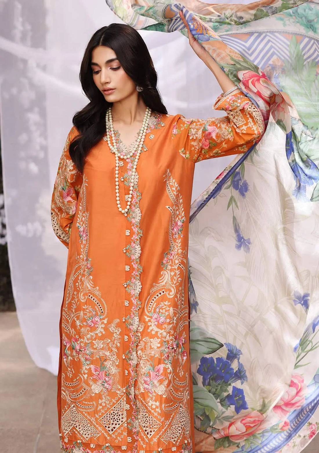 Kahf Premium | Festive Lawn 24 | KFL-10 MAYA - Pakistani Designer Dress - by Khaf Premium | Type: Luxury - 100% Original at Saira Sultan