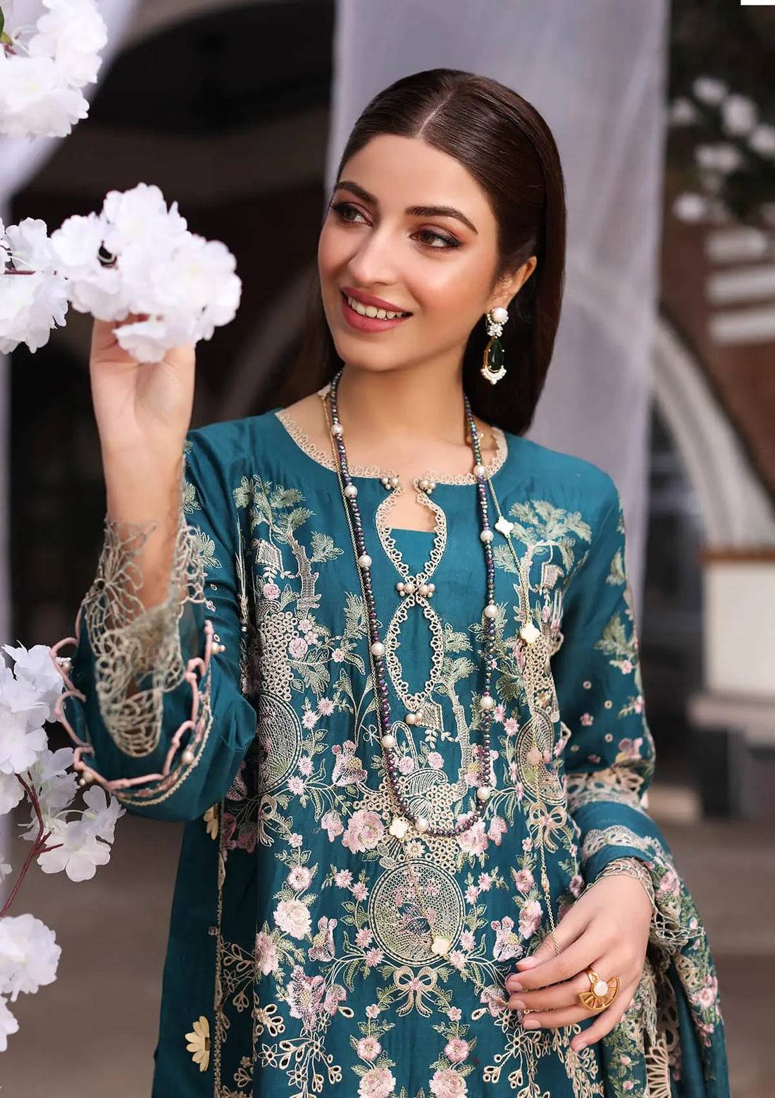 Kahf Premium | Festive Lawn 24 | KFL-09A BANO - Pakistani Designer Dress - by Kahf Premium | Type: Luxury - 100% Original at Saira Sultan