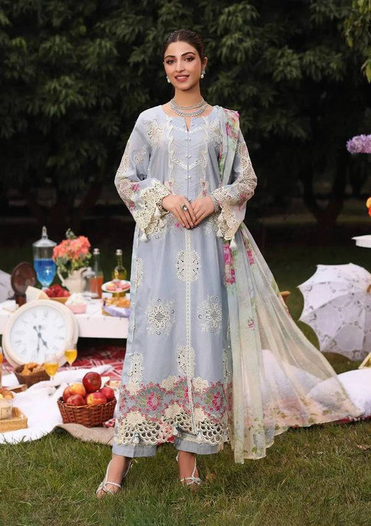 Kahf Premium | Festive Lawn 24 | KFL-08A FIRUZE - Pakistani Designer Dress - by Kahf Premium | Type: Luxury - 100% Original at Saira Sultan