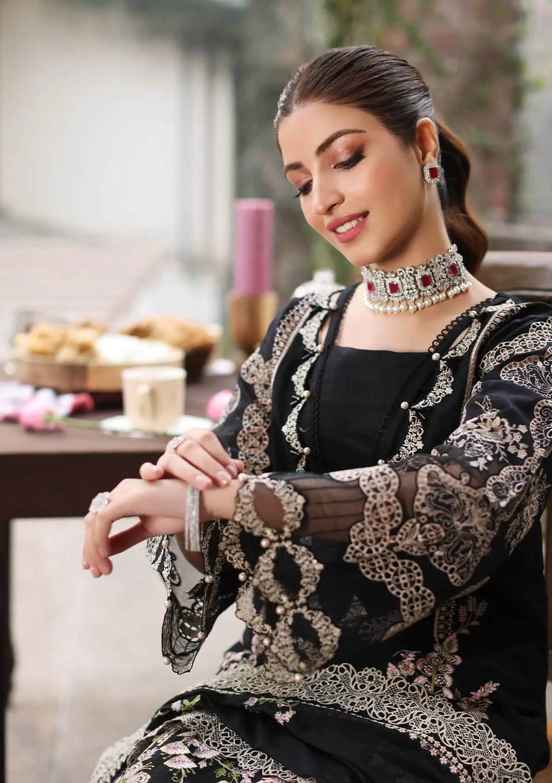 Kahf Premium | Festive Lawn 24 | KFL-06 NOOR - Pakistani Designer Dress - by Kahf Premium | Type: Luxury - 100% Original at Saira Sultan
