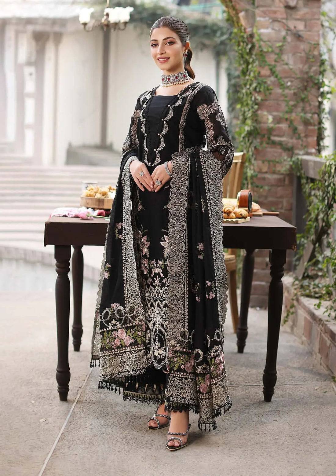 Kahf Premium | Festive Lawn 24 | KFL-06 NOOR - Pakistani Designer Dress - by Kahf Premium | Type: Luxury - 100% Original at Saira Sultan