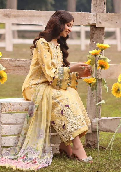 Kahf Premium | Festive Lawn 24 | KFL-05 SAHAR - Pakistani Designer Dress - by Kahf Premium | Type: Luxury - 100% Original at Saira Sultan