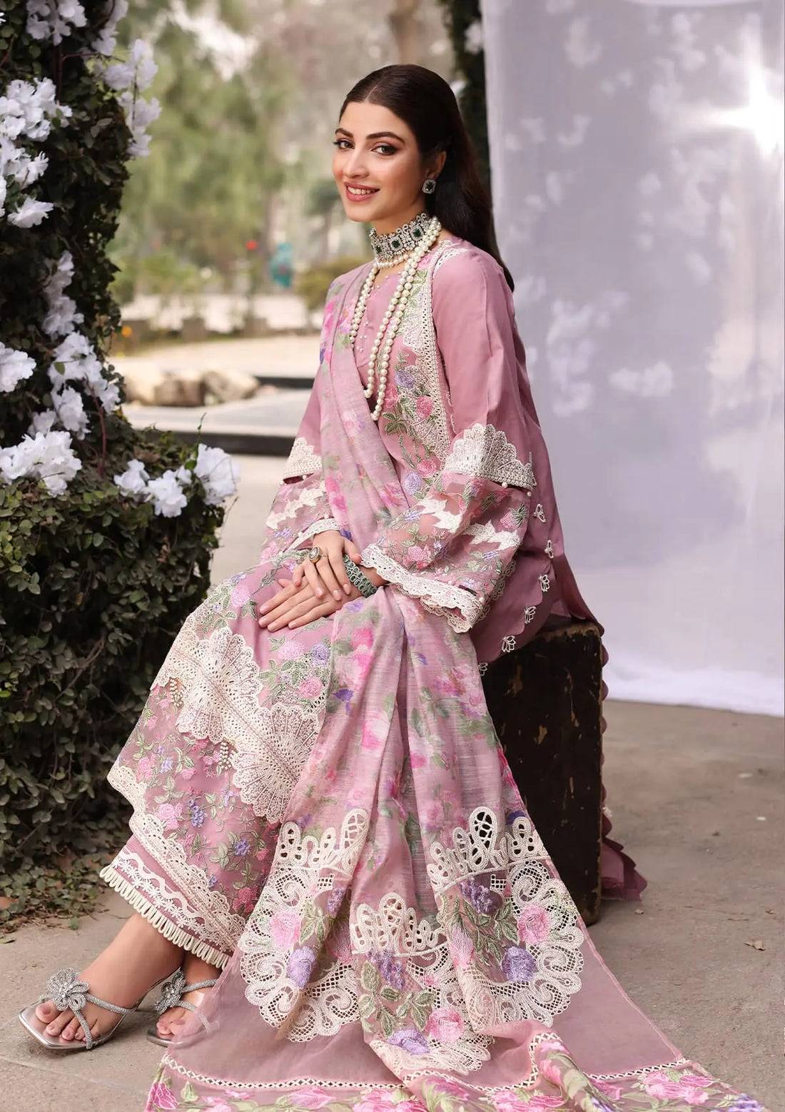 Kahf Premium | Festive Lawn 24 | KFL-03 SASSI - Pakistani Designer Dress - by Kahf Premium | Type: Luxury - 100% Original at Saira Sultan