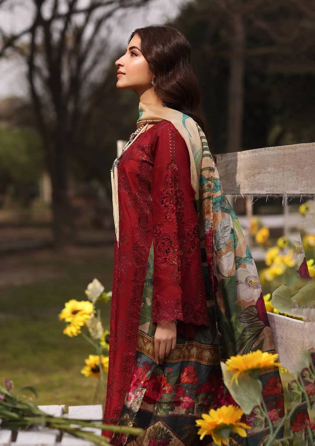 Kahf Premium | Festive Lawn 24 | KFL-02 ALORA - Pakistani Designer Dress - by Kahf Premium | Type: Luxury - 100% Original at Saira Sultan