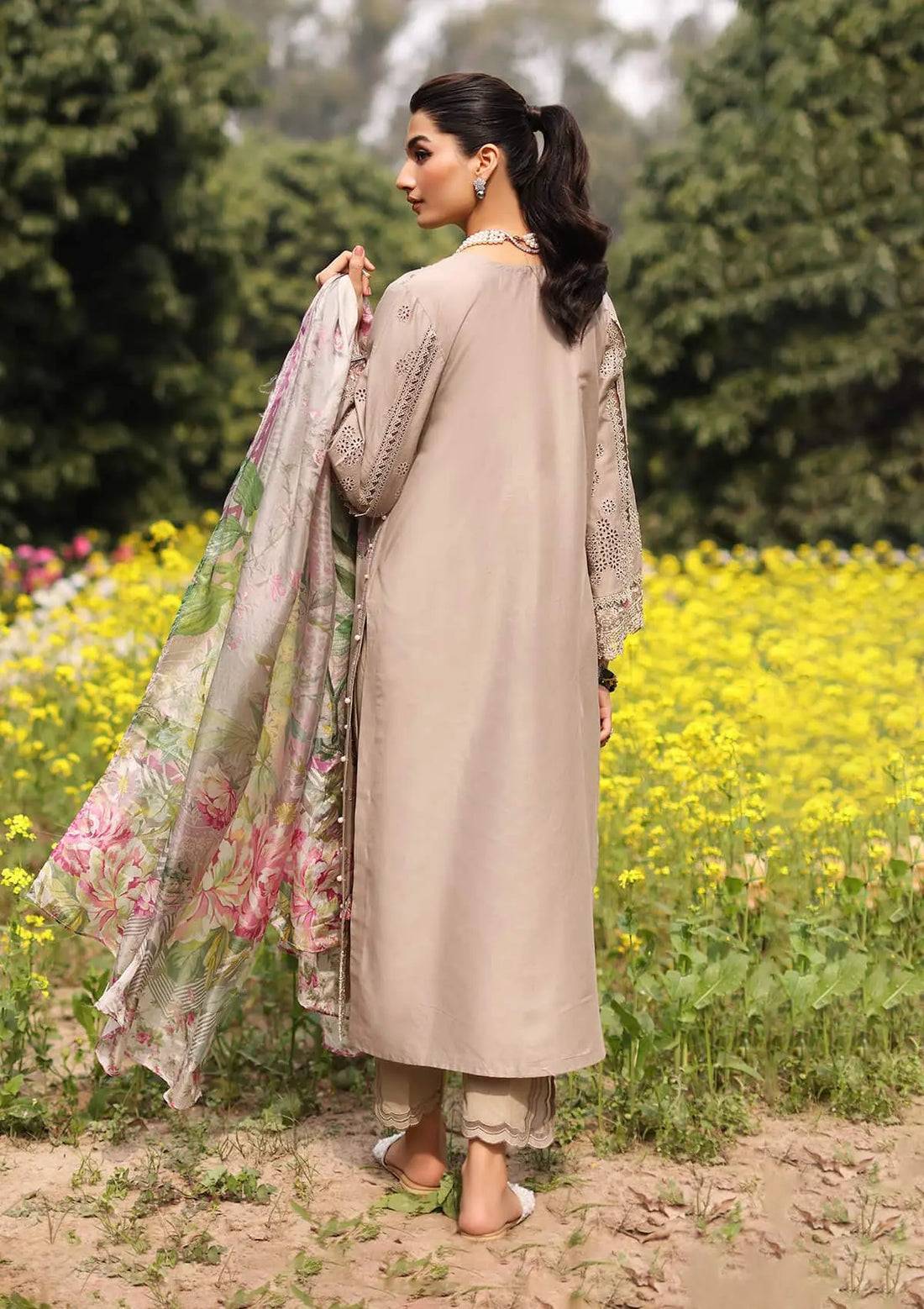 Kahf Premium | Festive Lawn 24 | KFL-12 HEER - Pakistani Designer Dress - by Kahf Premium | Type: Luxury - 100% Original at Saira Sultan