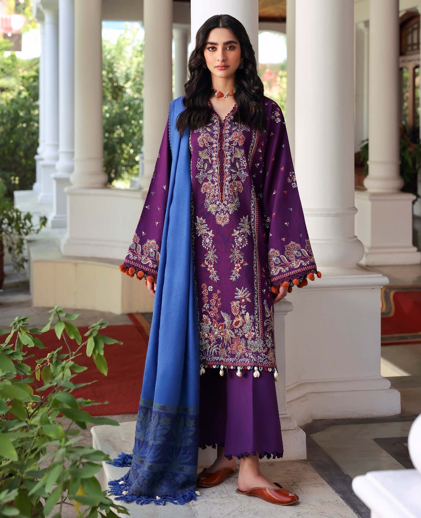 Republic Womenswear | Amaris Luxury Shawl 25 | Kaia by Republic Womenswear - Designer Dress  - Type : Ladies Clothes - Available at Saira Sultan - 100% Original 