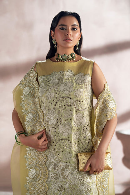 Maryum N Maria | Luna Formals | KAIROS L Lime Yellow Viscose Cotton