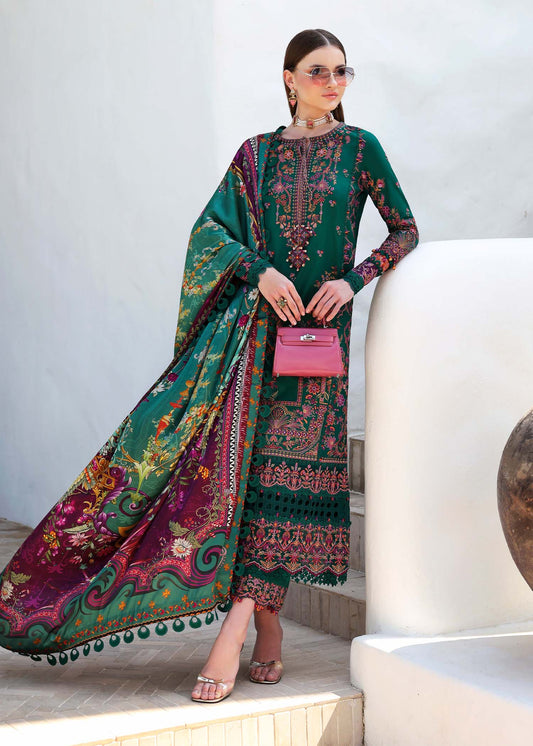 Kanwal Malik | Elysia Luxury Lawn 25 | Sierra XS Bottle Green Lawn