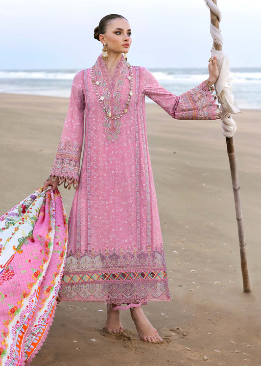 Kanwal Malik | Elysia Luxury Lawn 25 | Ariana XS Rose Pink Lawn