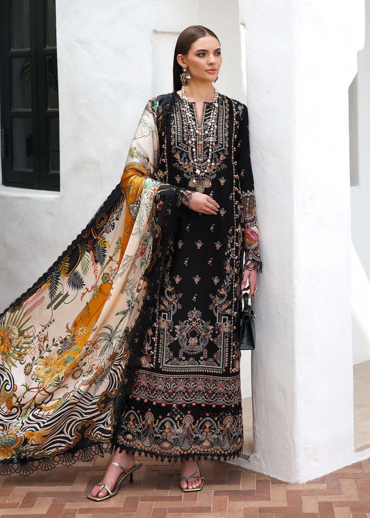 Kanwal Malik | Elysia Luxury Lawn 25 | Noire XS Black Lawn