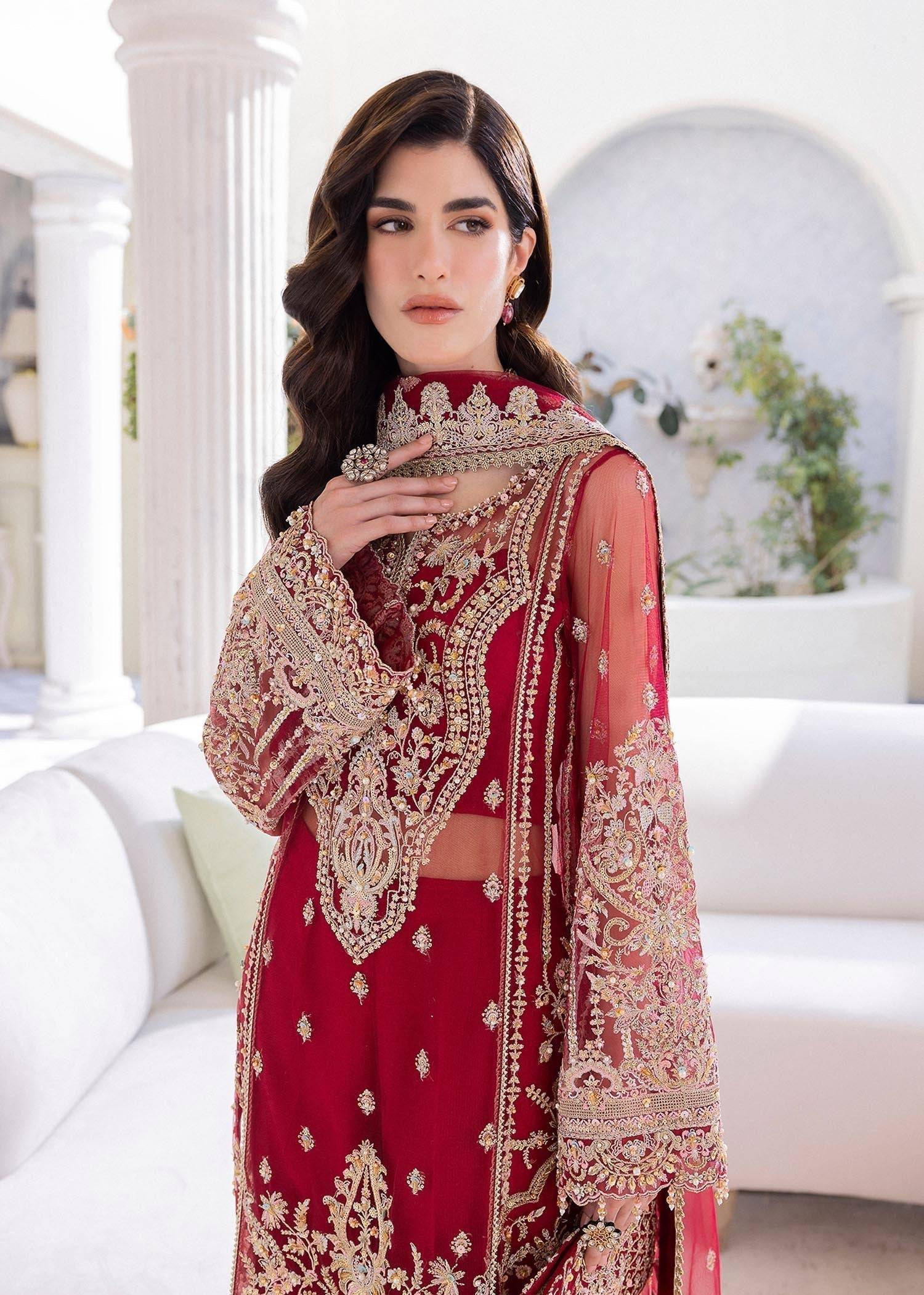 Kanwal Malik | Mirha Wedding Formals | Crimson - Pakistani Designer Dress - by Kanwal Malik | Type: Formal - 100% Original at Saira Sultan
