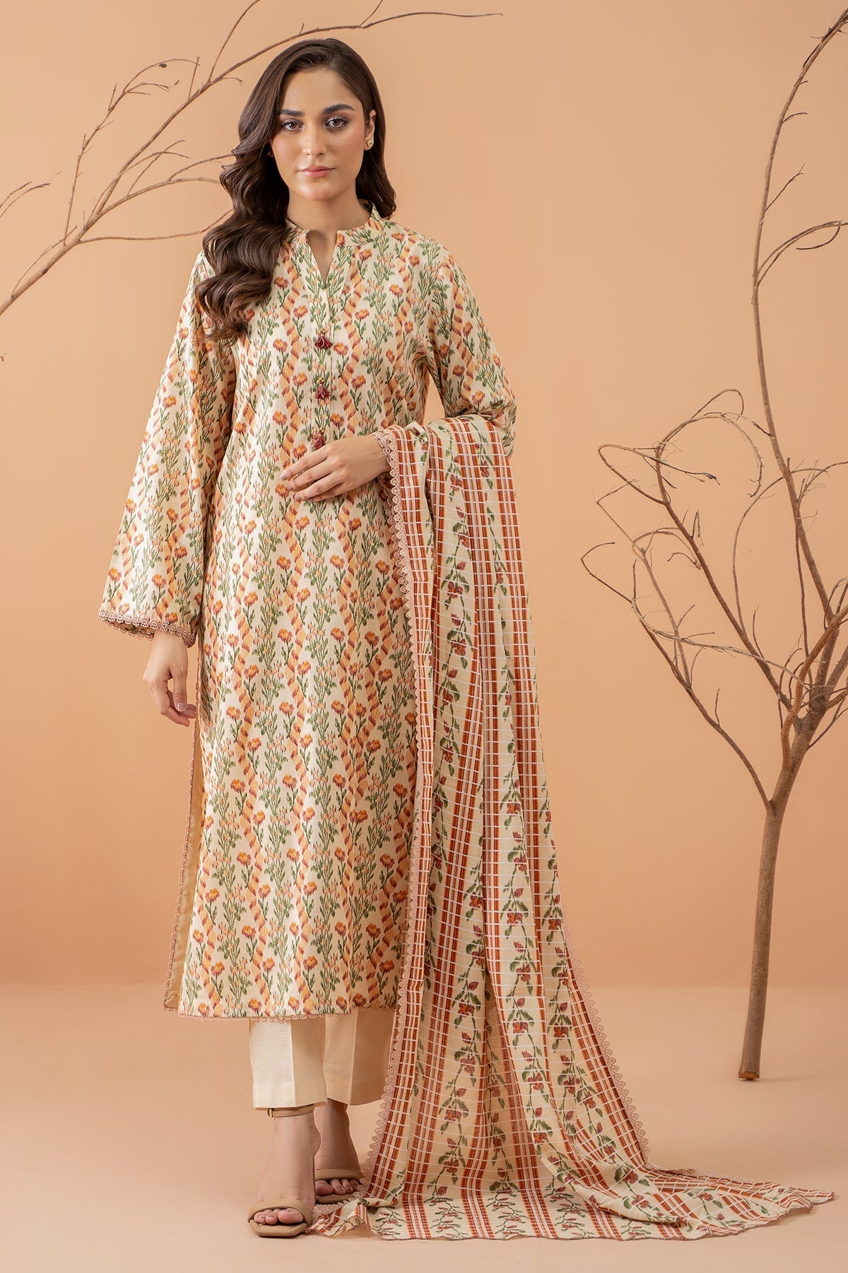 Kayseria | Winter Khaddar 24 | K-05 XS Khaddar Beige