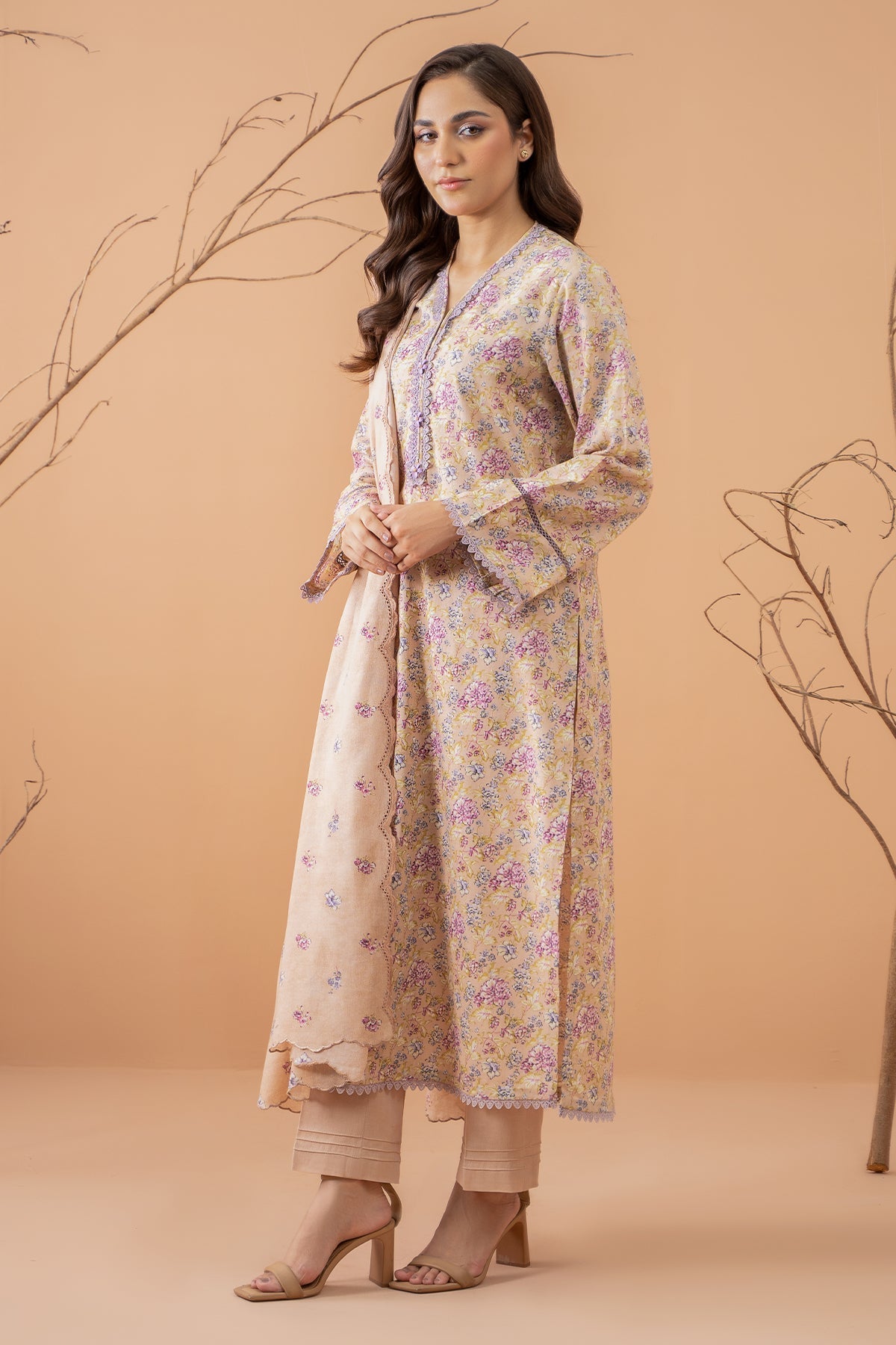 Kayseria | Winter Khaddar 24 | K-09 Custom Size Khaddar Beige