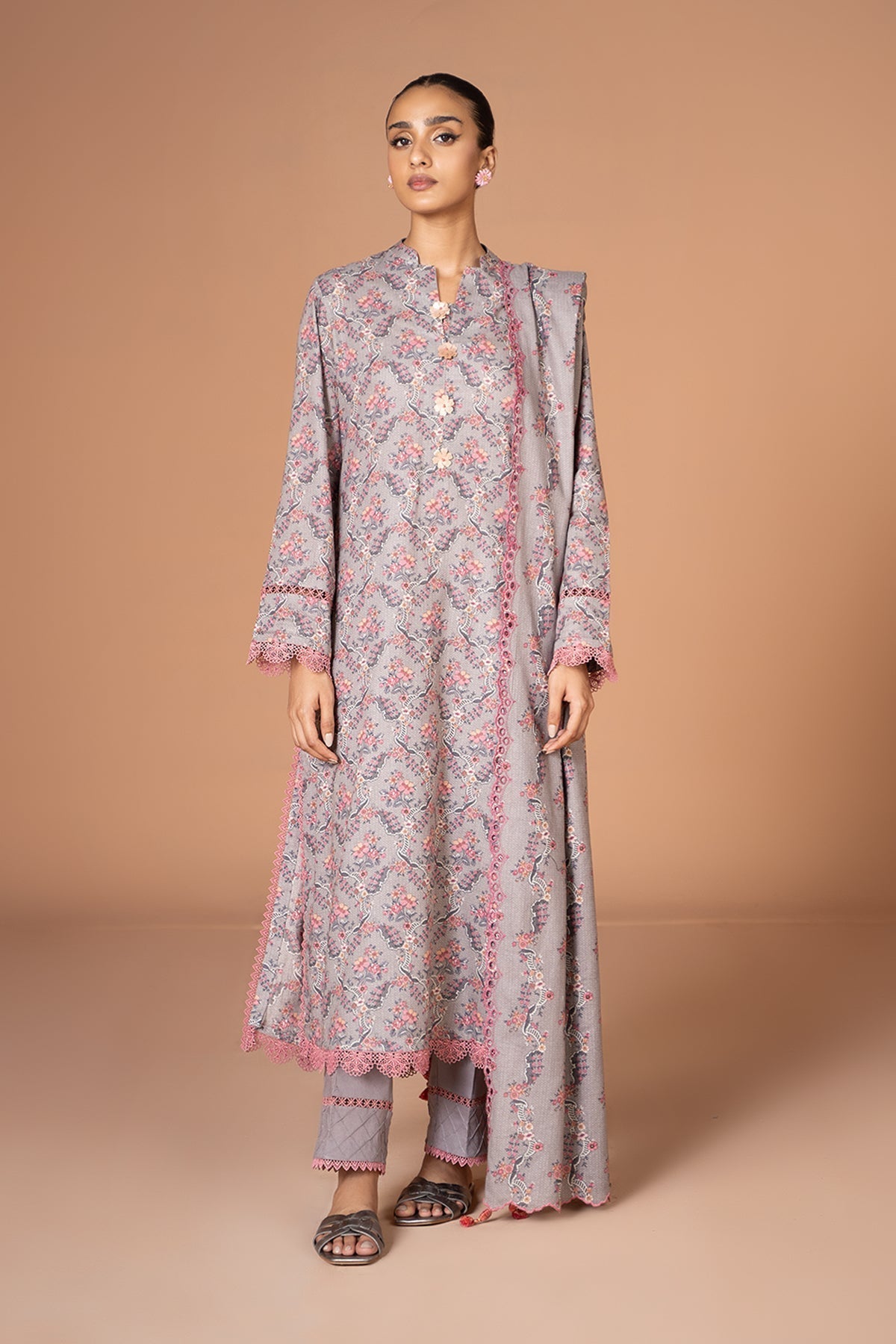 Kayseria | Winter Khaddar 24 | K-03 Purple Gray