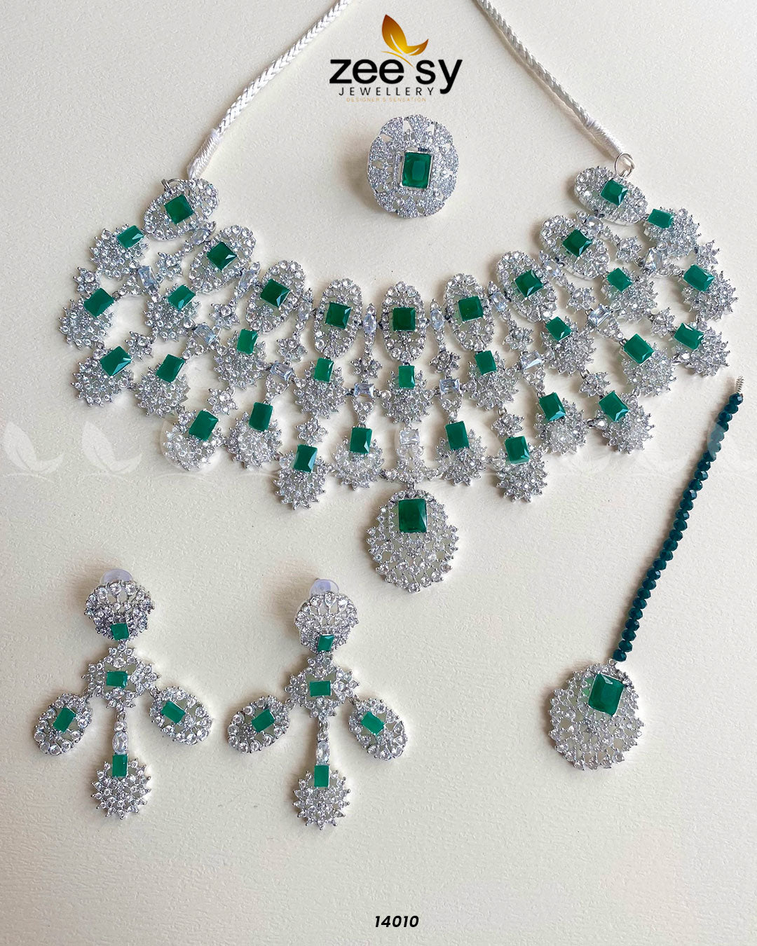 Kiara Advani Bridal Set Silver Green