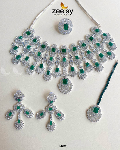 Kiara Advani Bridal Set Silver Green