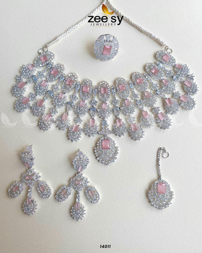 Kiara Advani Bridal Set Silver Pink
