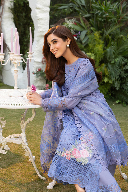 Sobia Nazir | Luxury Lawn 25 | 10B M Light Lavender Lawn