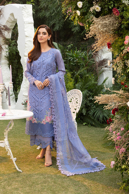 Sobia Nazir | Luxury Lawn 25 | 10B XS Light Lavender Lawn