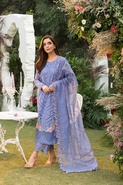 Sobia Nazir | Luxury Lawn 25 | 10B L Light Lavender Lawn