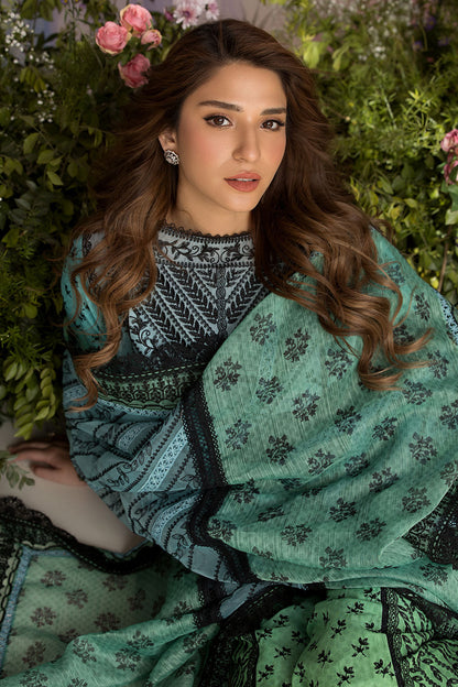 Sobia Nazir | Luxury Lawn 25 | 12A M Green Lawn