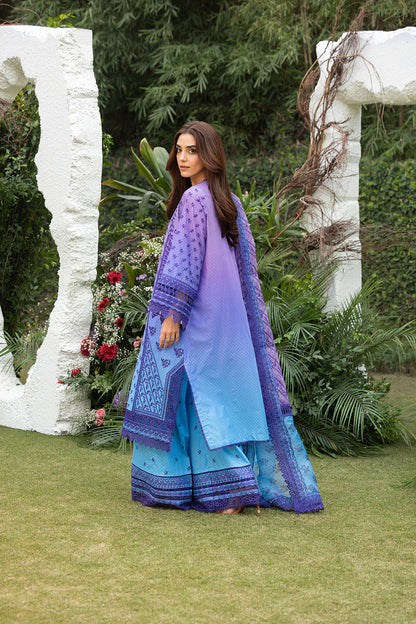 Sobia Nazir | Luxury Lawn 25 | 12B S Purple Gray Lawn