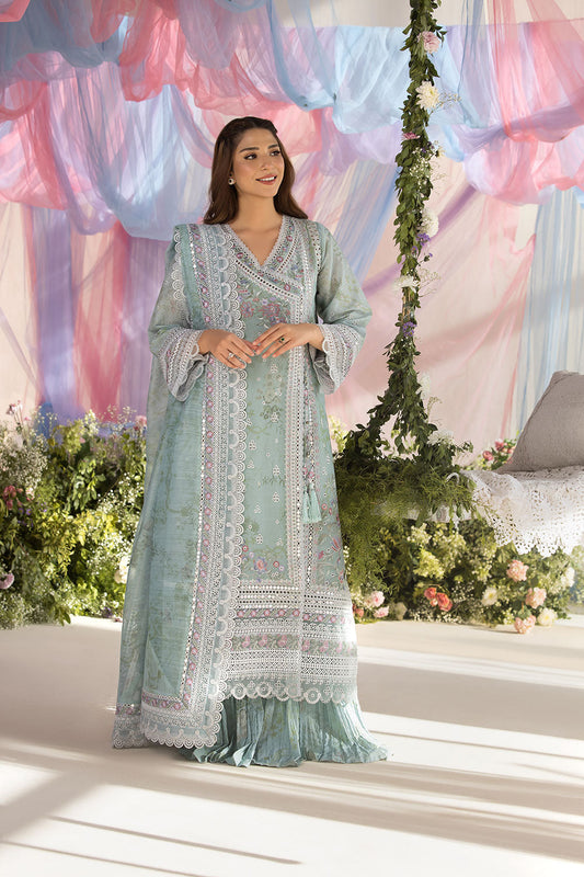 Sobia Nazir | Luxury Lawn 25 | 13A XS Mint Green Lawn