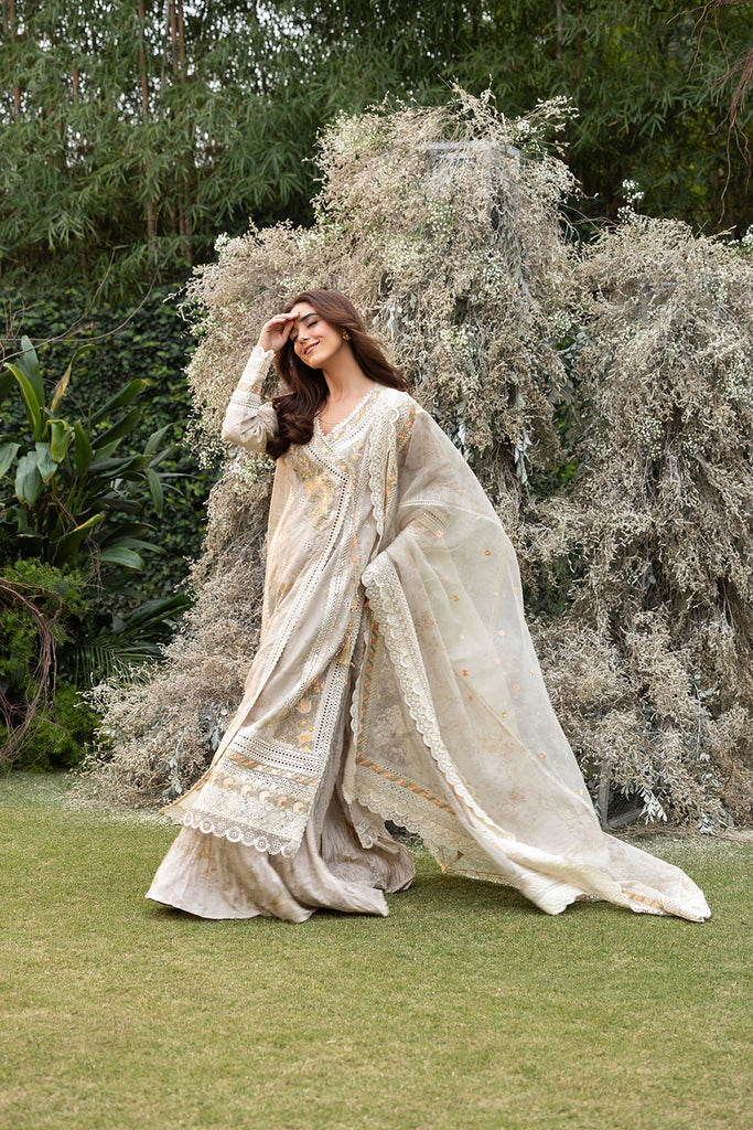 Sobia Nazir | Luxury Lawn 25 | 13B S Ivory Lawn