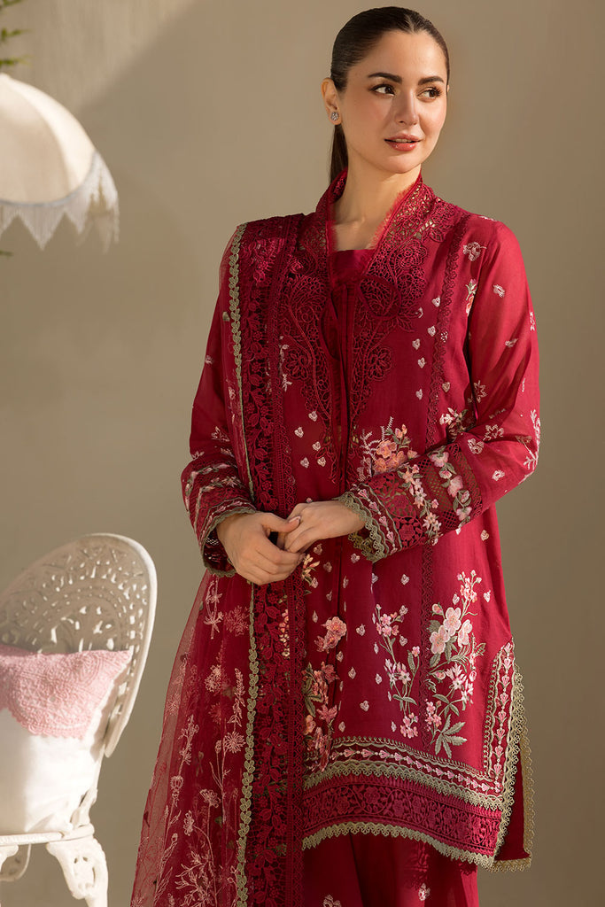 Sobia Nazir | Luxury Lawn 25 | 14A L Maroon Lawn