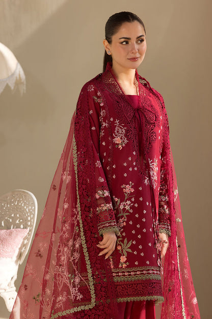 Sobia Nazir | Luxury Lawn 25 | 14A XL Maroon Lawn